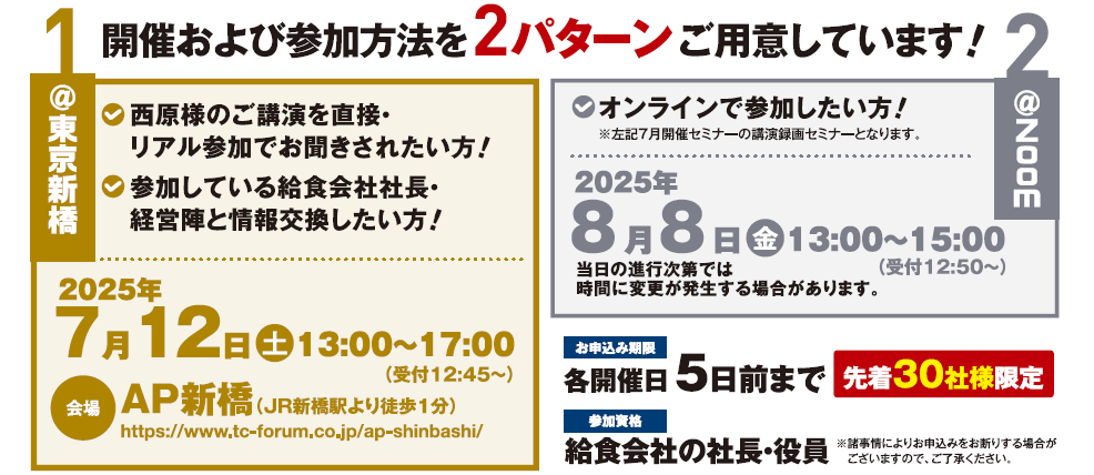 参加日程